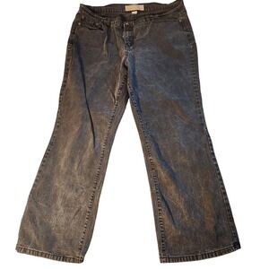 Venezia Stretch Bootcut Jeans Womens 28 3X Black Gray Washed Denim Casual Pants